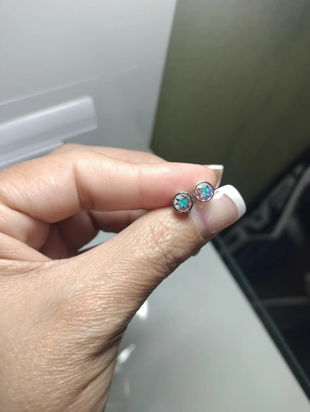 Swarovski stud earrings